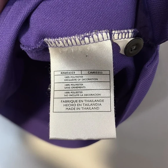 Nike Golf Purple Performance Short Sleeve Polo Shirt XL - Picture 4 of 7